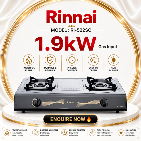 Rinnai RI-522SC Sun Burner Gas Stove