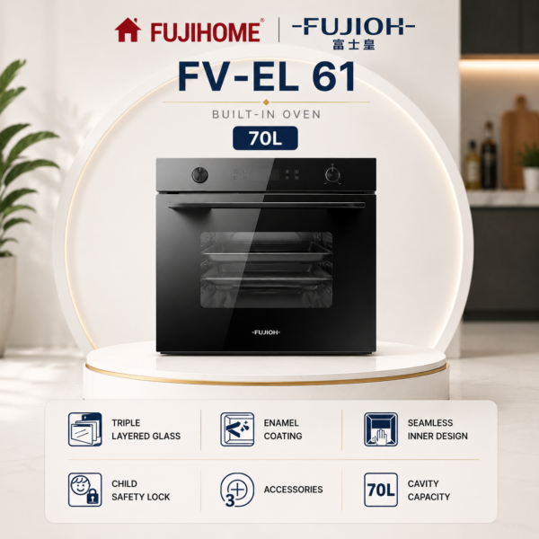 🔥 FUJIOH FV-EL61 70L Built-In Electric Oven 🔥