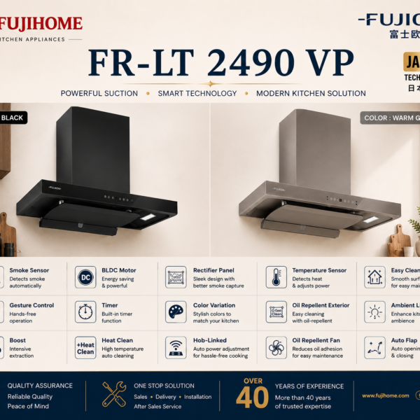 FUJIOH FR-LT 2490 VP Premium Chimney Cooker Hood 烟囱式抽油烟机