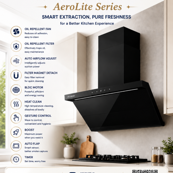 FUJIOH FR-SD2690 V AeroLite Series Chimney Cooker Hood 烟囱式抽油烟机