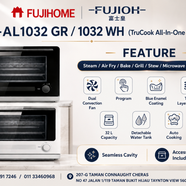 🔥 FUJIOH TruCook FV-AL1032 32L Tabletop All-In-One Oven 🔥