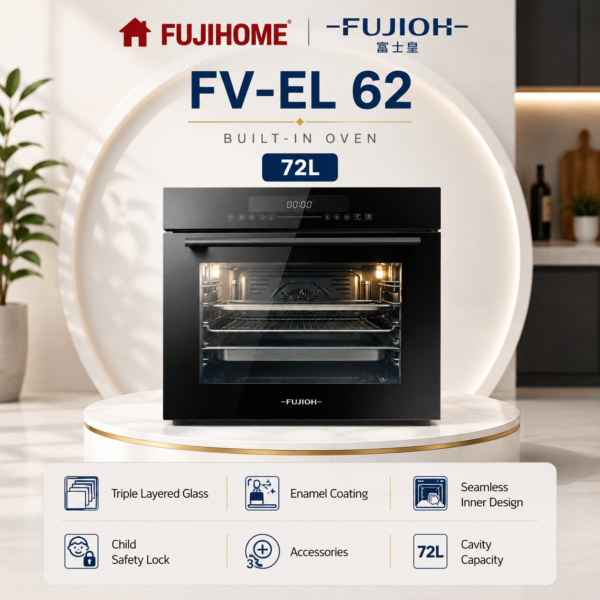 🔥 FUJIOH FV-EL62 72L Built-In Electric Oven – 14 Cooking Functions 🔥